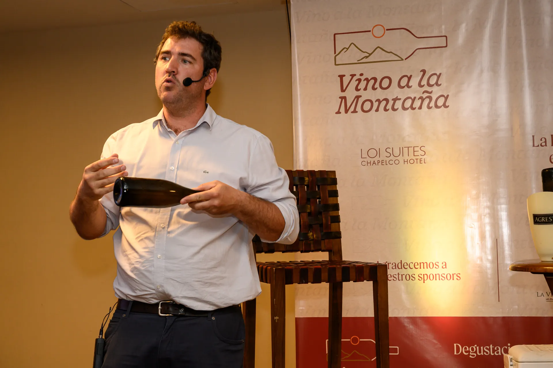 Alfredo Ghirardelli durante una masterclass de espumosos en Vino a la Montaña