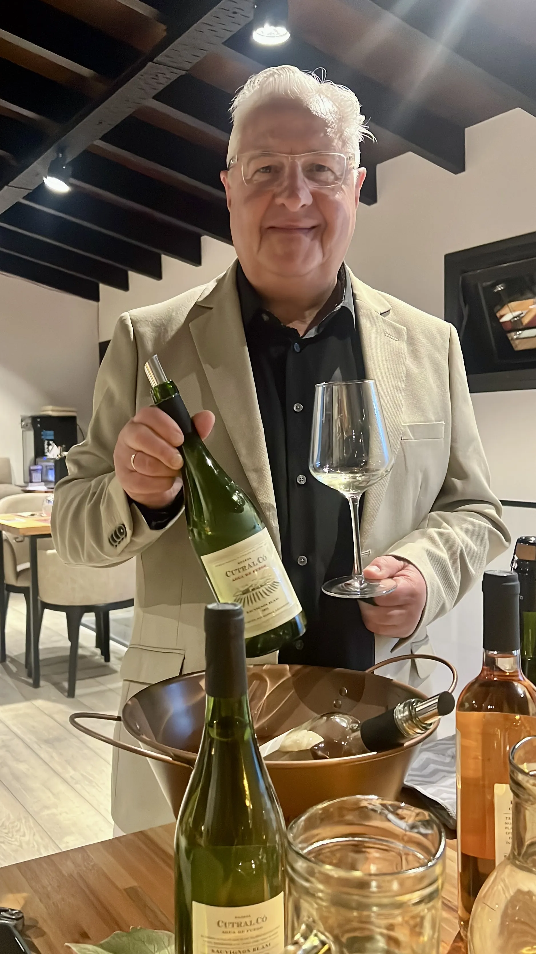 Sergio Landoni en masterclass de Winexperts sobre vinos de Patagonia