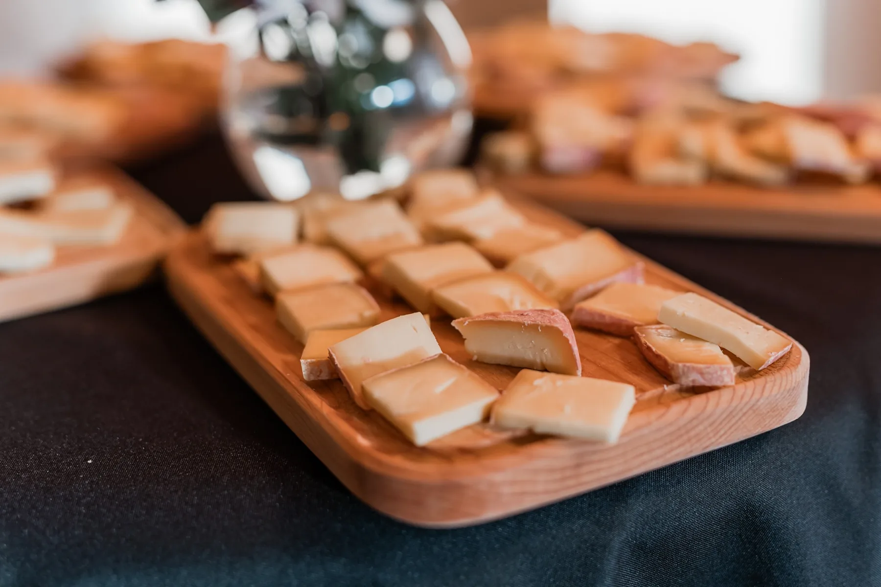Selección de quesos en la propuesta gastronómica del evento